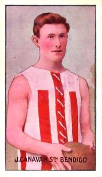 1906-07 Sniders and Abrahams Australian Footballers - Victorian Country Players Series C #NNO J. Canavan Front